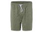 Khaki shorts met trekkoord.