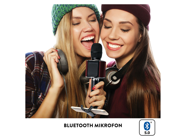 Ga naar volledige schermweergave: Lenco Karaoke Bluetooth-microfoon met luidspreker en verlichting - afbeelding 7