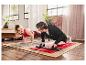 Koppel doet push-ups met een push-up stand.