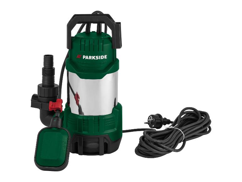 Een groene Parkside dompelpomp met snoer