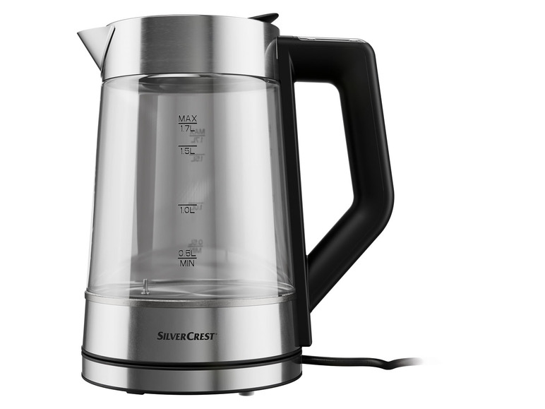 Aller en mode plein écran SILVERCREST® KITCHEN TOOLS Bouilloire en verre, max. 3 000 W, contenu 1,7 L - Photo 2