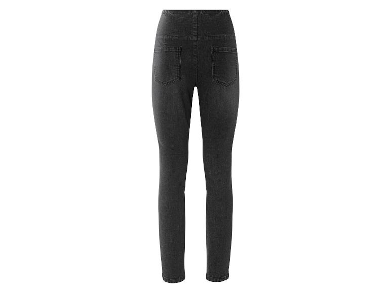 Donkerblauwe jeans, van achteren gezien.