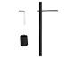 Hoogteverstelgereedschap met inbussleutel en cilindrisch accessoire