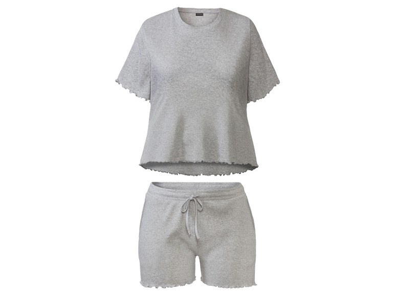 Aller en mode plein écran esmara® Pyjama d'été en fines côtes en un mélange de coton - Photo 17