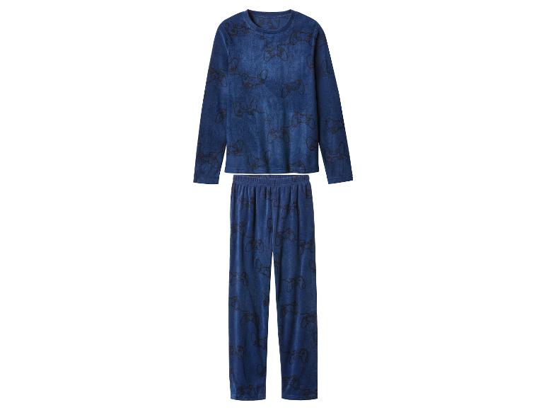 Blauwe pyjama met gamecontrollerpatroon