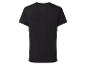Zwart t-shirt met korte mouwen.
