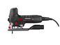 Une scie Parkside noire avec cordon et branchement d'aspirateur