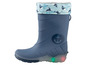 Bottes de pluie bleues avec une ancre et des semelles lumineuses.