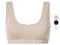 Soutien-gorge de sport côtelé sans couture en beige avec options de couleur