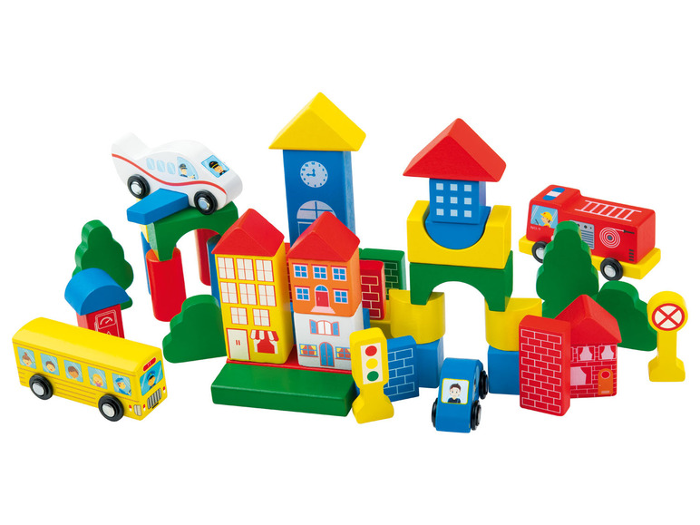 Ga naar volledige schermweergave: Playtive Trommel met houten speelgoed - afbeelding 3