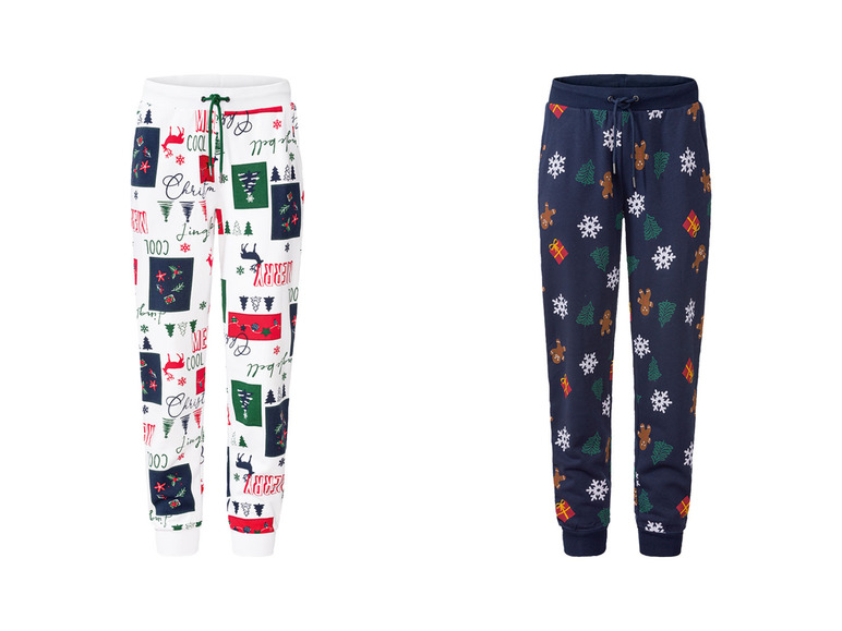 Ga naar volledige schermweergave: LIVERGY® Kerstjoggingbroek van een katoenmix - afbeelding 1