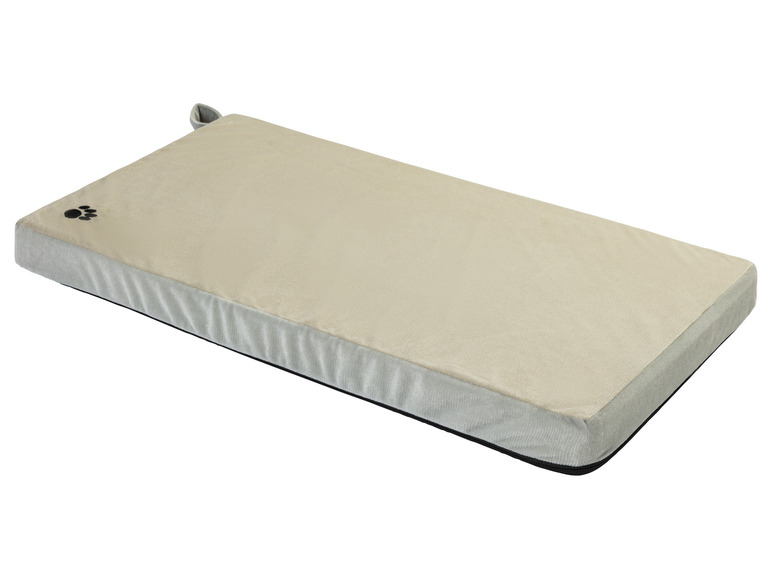 Beige hondenbed met grijze rand