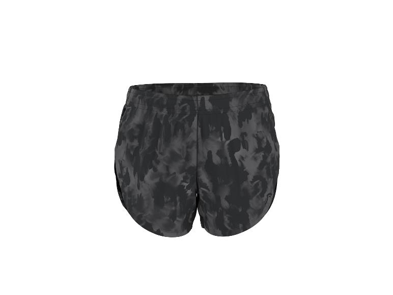Short de sport noir avec un motif camouflage subtil