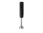 Zwarte SilverCrest staafmixer met roestvrijstalen mes.