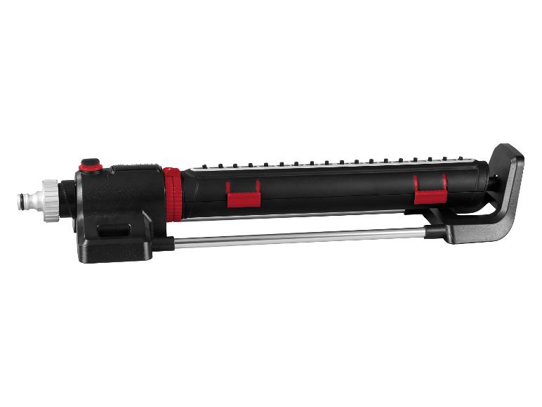 Arroseur oscillant noir et rouge pour jardin