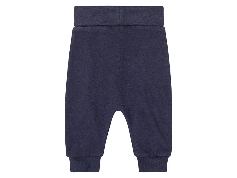 Pantalon de jogging bleu foncé pour bébé.