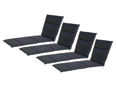 LIVARNO® Set de 4 coussins pour chaise longue 190 x 58 cm »Houston«