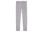 Een paar grijze leggings.