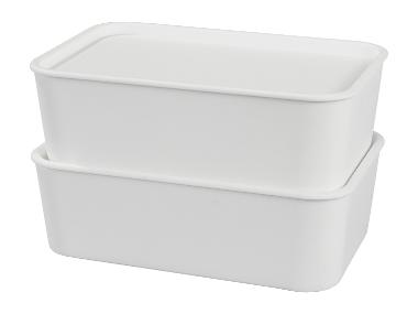 W5 Boîtes de rangement avec couvercles, 4 pièces