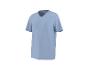 Lichtblauw heren T-shirt met korte mouwen en V-hals.