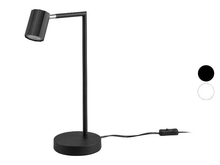 Lampe de bureau LED moderne, noire.