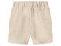 Short en jersey beige clair avec taille élastiquée