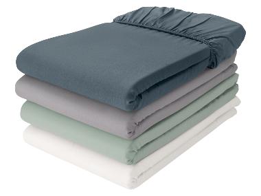 LIVARNO® Drap-housse de luxe en satin mélange coton et bambou 180-200 x 200 cm