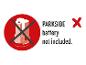 Symbool dat aangeeft dat de PARK SIDE-batterij niet is inbegrepen.