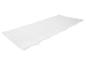 Witte matrastopper met gewatteerde secties