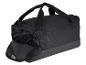 Sac de sport noir avec poche latérale ouverte pour chaussures