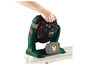 Un ventilateur Parkside vert avec une batterie X20V Team.
