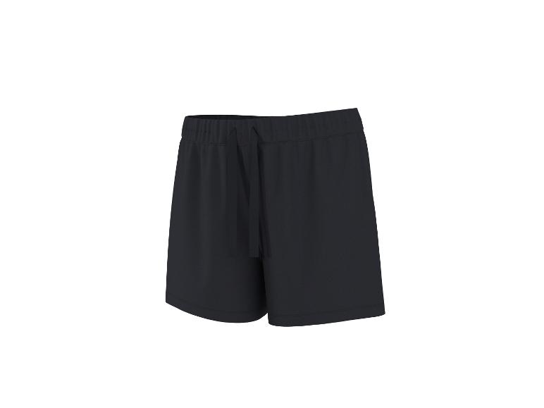 Short de sport noir avec cordon de serrage à la taille.
