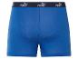 Boxers courts bleus Puma : ceinture noire avec logo Puma.