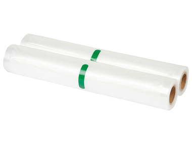 SILVERCREST® KITCHEN TOOLS Set van 2 vacuümfolierollen, 300 x 28 cm, BPA-vrij