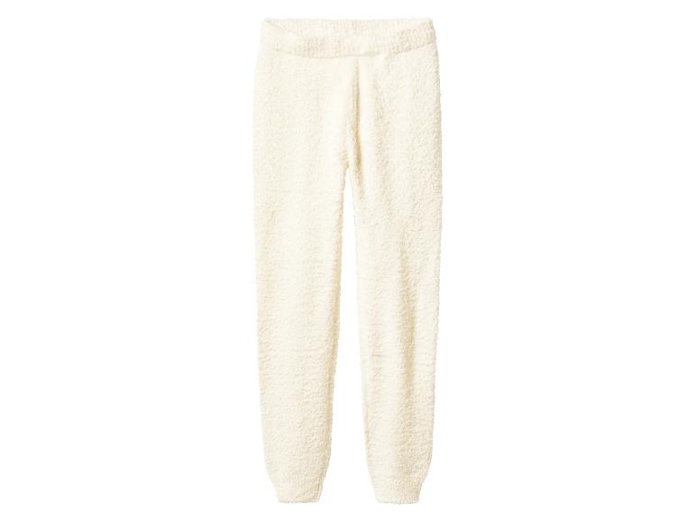 Pantalon de détente duveteux couleur crème