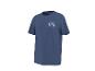 Donkerblauw T-shirt met de tekst 