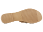 Semelles de tongs beige.
