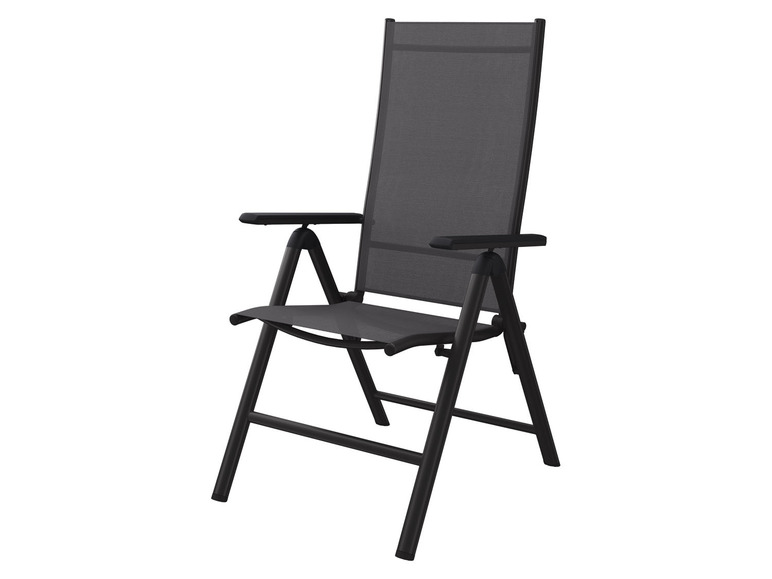 Aller en mode plein écran Chaises de jardin pliantes en aluminium set de 2 LIVARNO home Houston - Photo 2