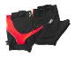 Gants de vélo, gel, noir et rouge.