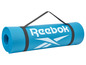 Blauwe Reebok yogamat met draagriem.