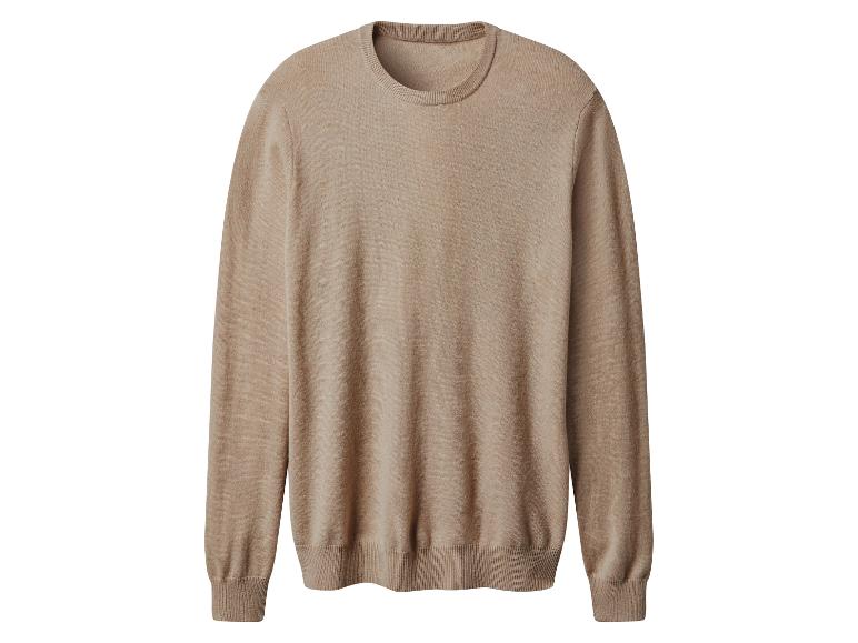 Pull en maille marron à col rond