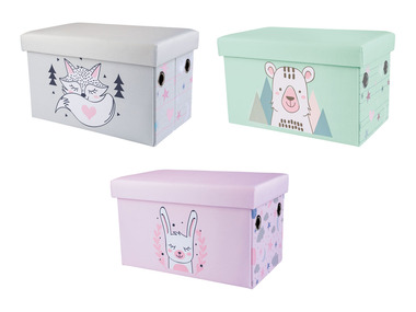LIVARNO home Banc-coffre avec espace de rangement, 50 x 30 x 30 cm