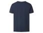 Donkerblauw heren T-shirt met korte mouwen, achterkant