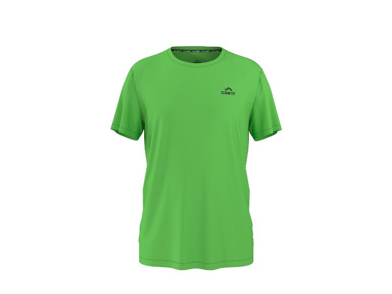 T-shirt de sport vert lime à manches courtes pour homme