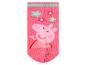 Chaussette rose pour enfant avec un personnage de cochon et des fleurs