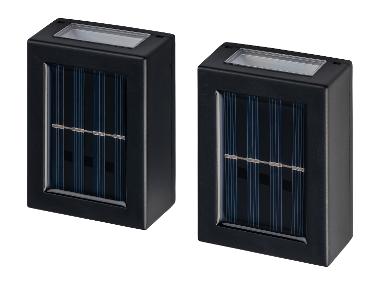 LIVARNO® Appliques murales solaires LED, lot de 2