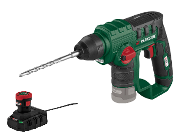 Set PARKSIDE® 12 V : Marteau perforateur sans fil PBHA 12, Batterie 2 Ah PAPK 12 et Chargeur PLGK 12