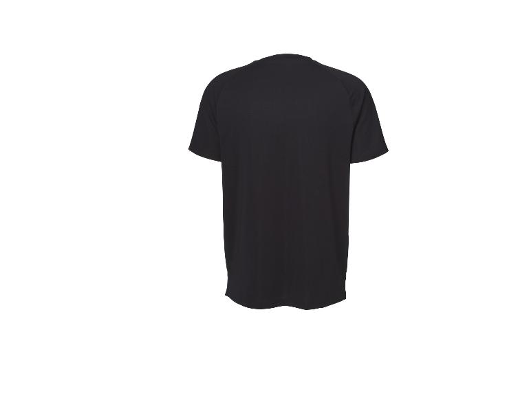 T-shirt noir à manches courtes pour homme, vue arrière