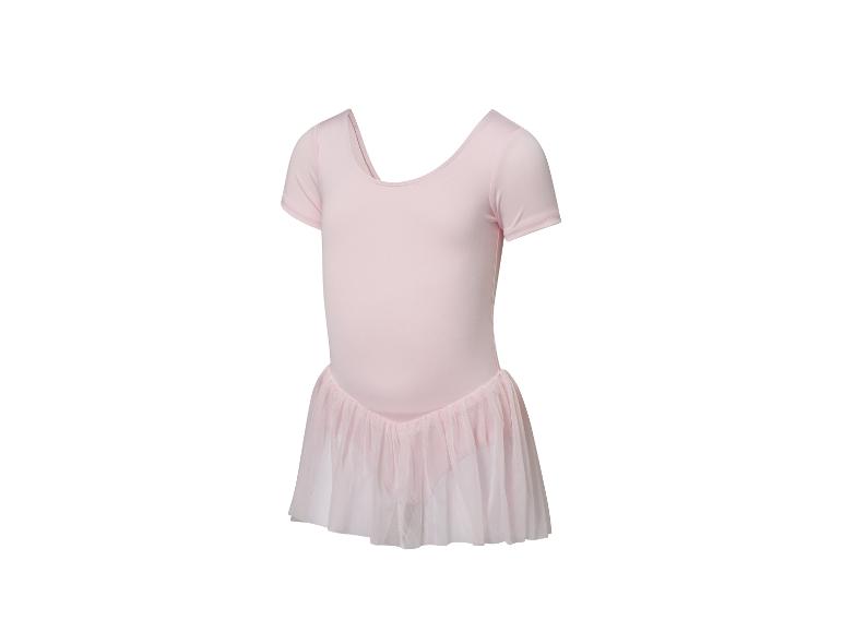 Justaucorps et tutu rose pâle pour fillette.