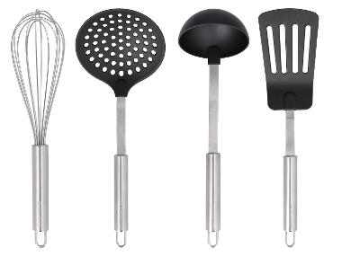 SILVERCREST® Set d'ustensiles de cuisine, 4 pièces